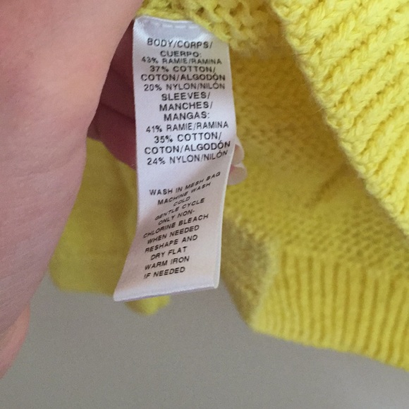 Loft Yellow Sweater - Picture 5 of 7